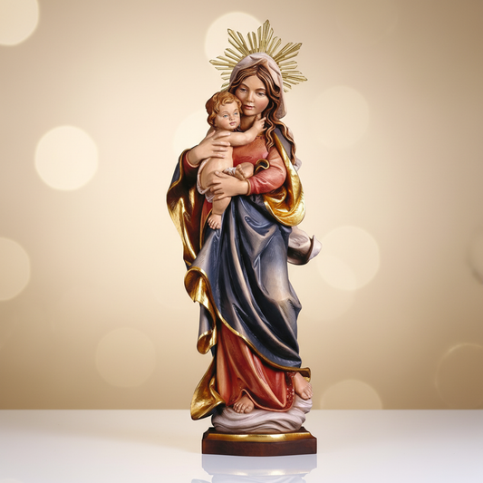 Enhanced Madonna & Child with Halo