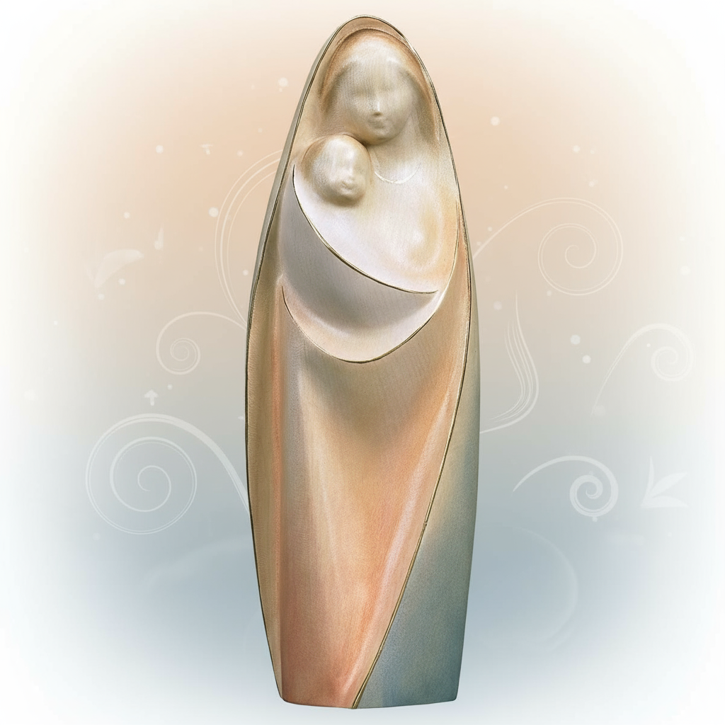 Enhanced Modern Blessed Mother Statue