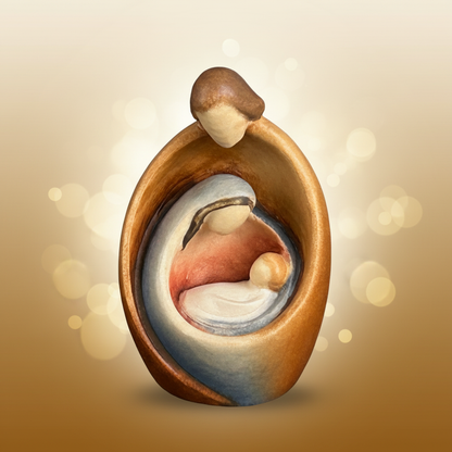Enhanced Modern Holy Family Nativity Figure