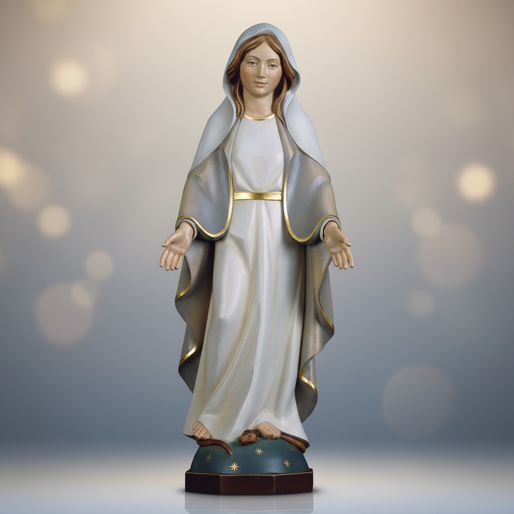Enhanced Modern Our Lady of Grace Statue