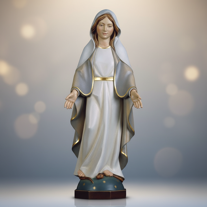 Enhanced Modern Our Lady of Grace Statue