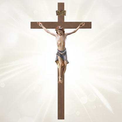 Enhanced Modern Straight Crucifix - Light Background