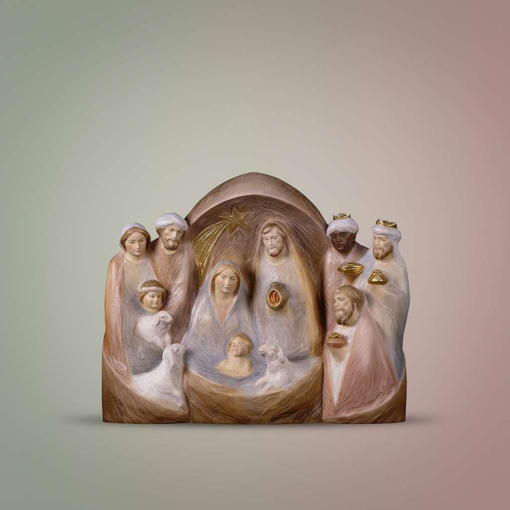 Enhanced Occident Nativity Statue
