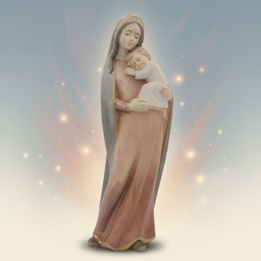 Enhanced Our Lady & Child Statue