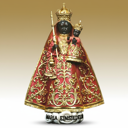 Enhanced Our Lady of Einsiedeln with clean background