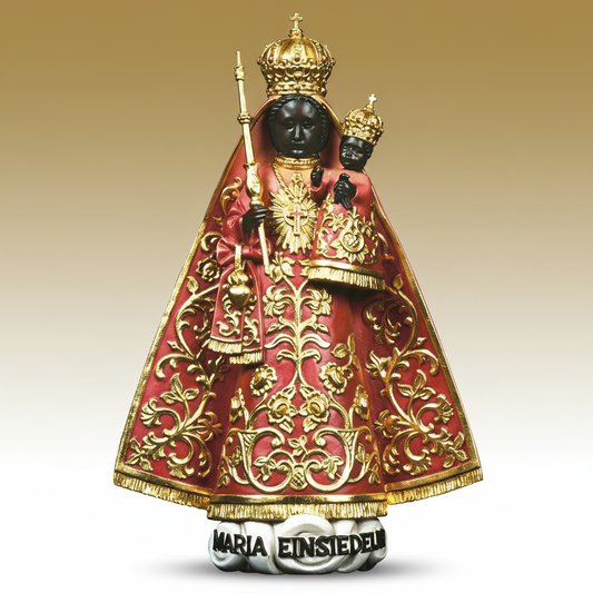 Enhanced Our Lady of Einsiedeln with clean background