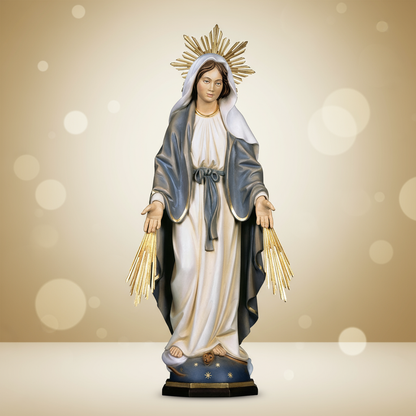 Enhanced Our Lady of Grace with Rays and Halo