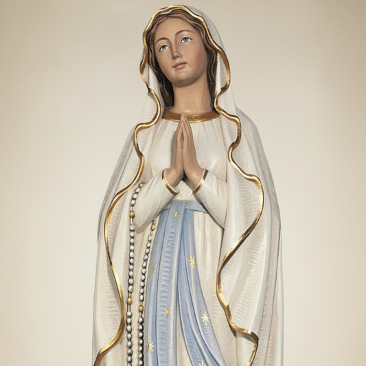 Enhanced Our Lady of Lourdes Statue