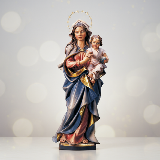 Enhanced Our Lady of the Universe with Brass Halo