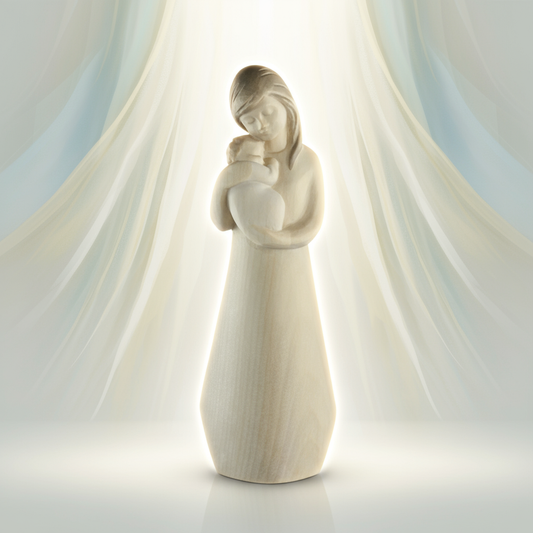 Enhanced Our Lady with Child Statue