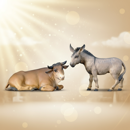 Enhanced Ox & Donkey - Artistic Background