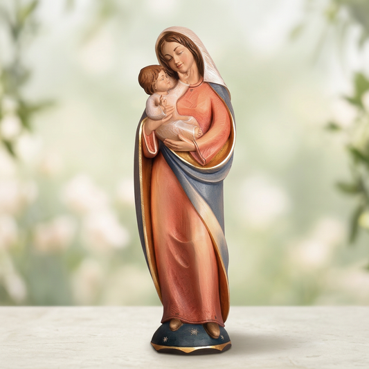 Enhanced Pema Madonna with Child statue
