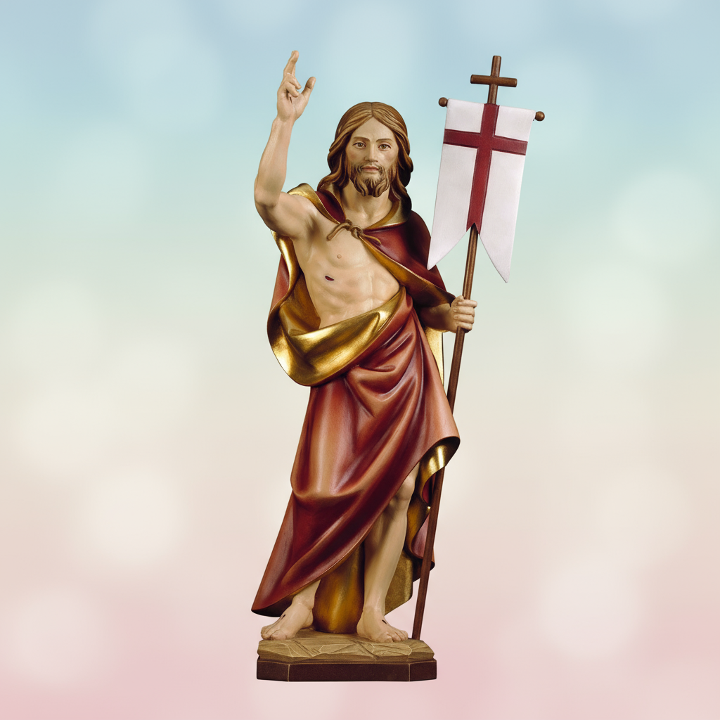 Enhanced Resurrection of Jesus Statue - Soft Version