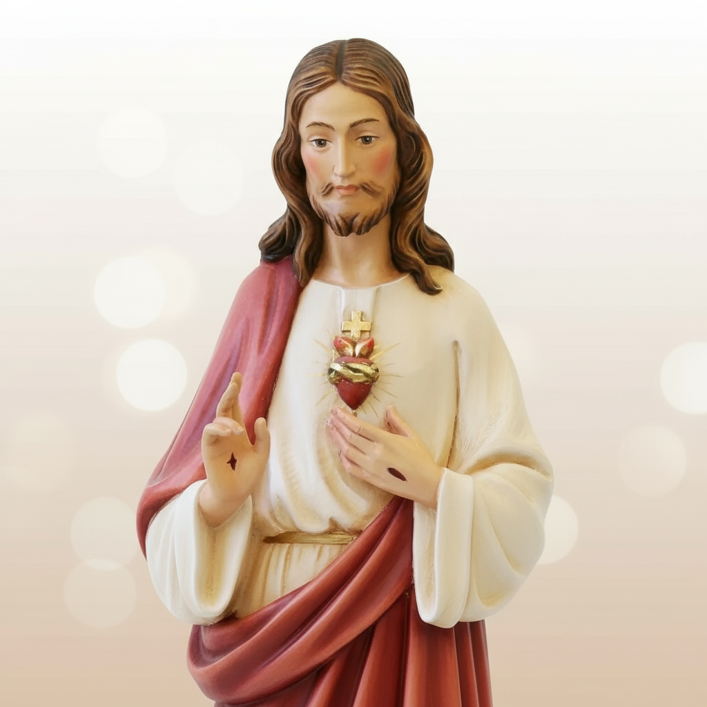 Enhanced Sacred Heart Fiberglass