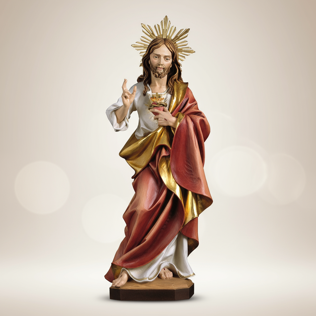 Enhanced Sacred Heart with Halo