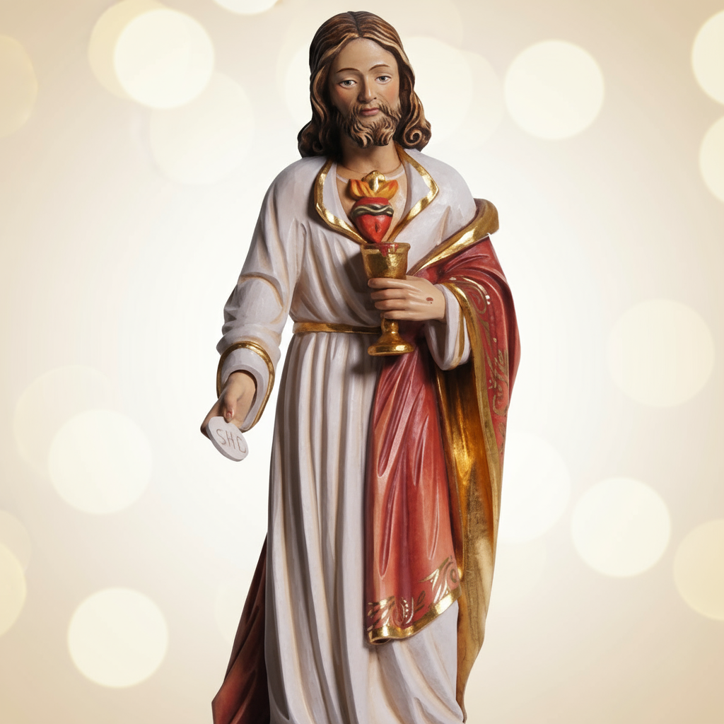 Enhanced Sacred Heart with Host