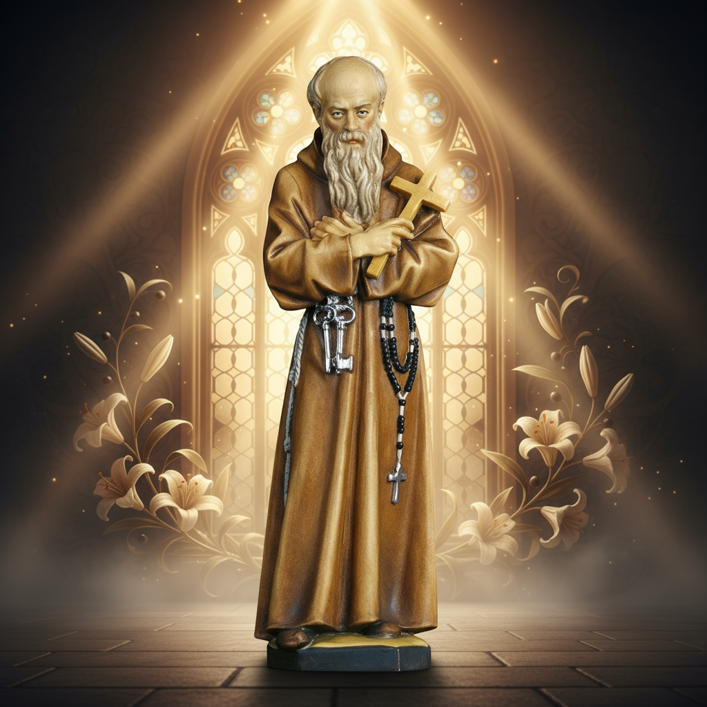 Enhanced Saint Brother Konrad Statue