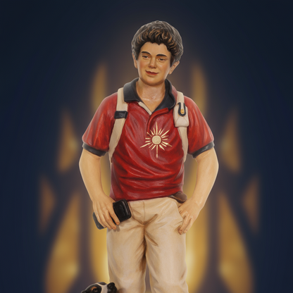 Enhanced Saint Carlo Acutis with Dog