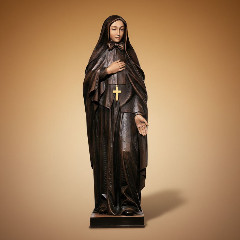 Enhanced Saint Frances Cabrini Statue