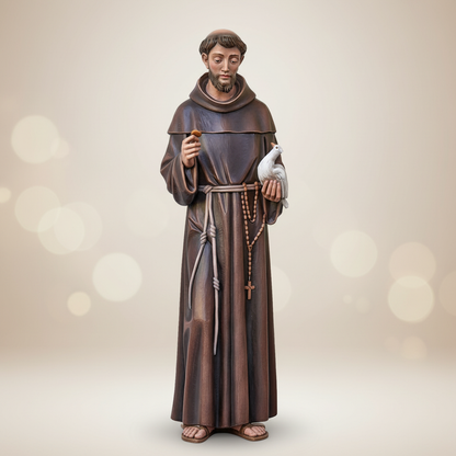Enhanced Saint Francis with Dove