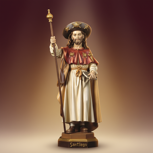 Enhanced Saint James the Pilgrim Statue