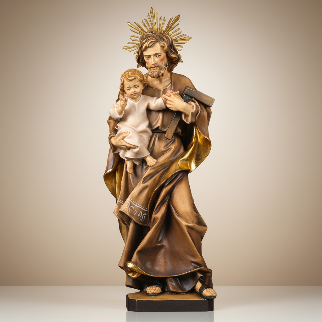 Enhanced Saint Joseph Statue - No Sun Rays