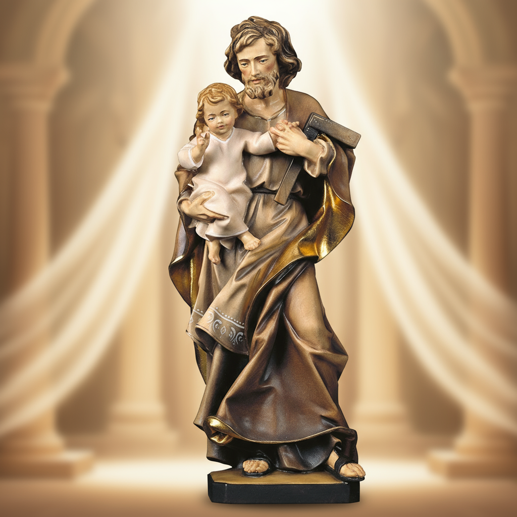 Enhanced Saint Joseph Statue