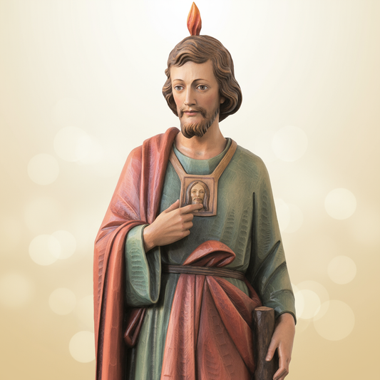 Enhanced Saint Jude with Flame