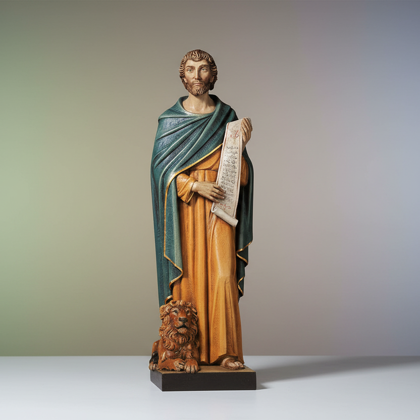Enhanced Saint Mark the Evangelist Statue