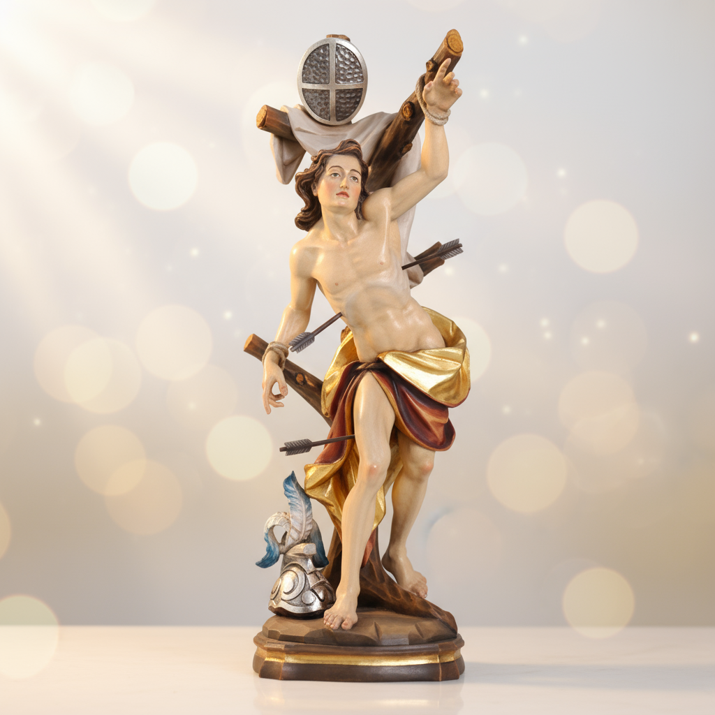 Enhanced Saint Sebastian Statue