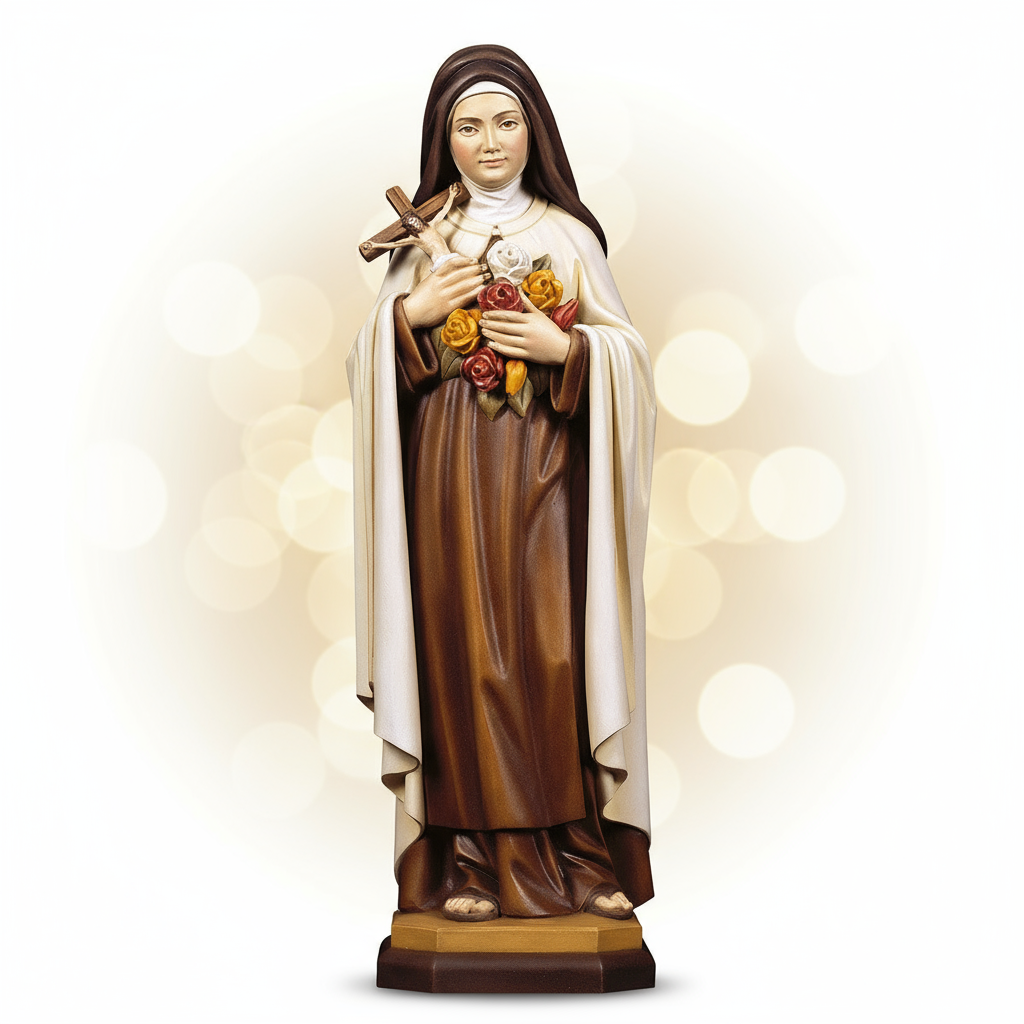 Enhanced Saint Therese Statue