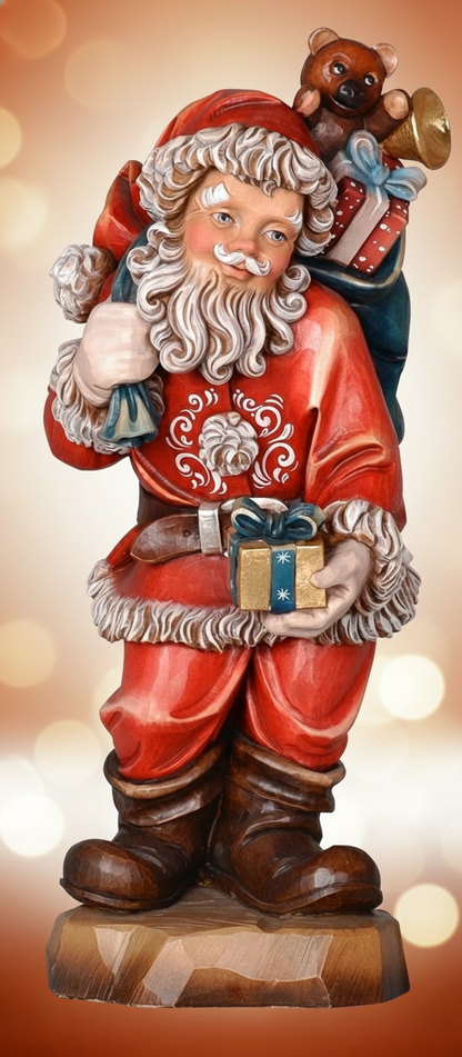 Enhanced Santa Claus with stylized background
