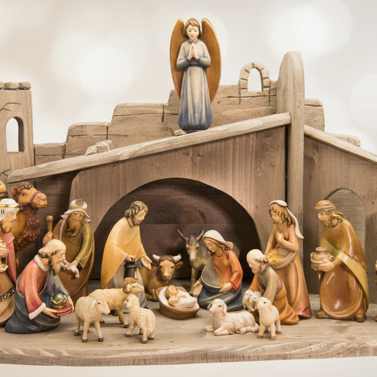 Enhanced Semi-Modern Nativity Set