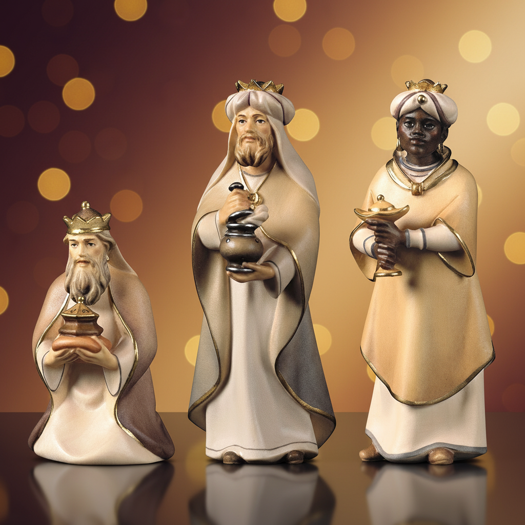 Enhanced Three Kings with Stylized Background