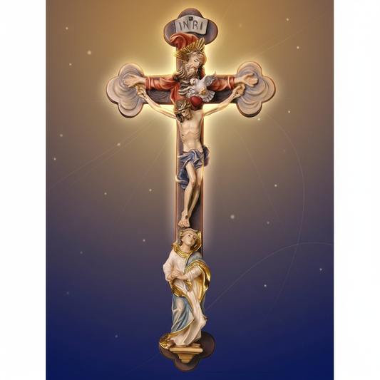 Holy Trinity Crucifix - Simple Elegant Background