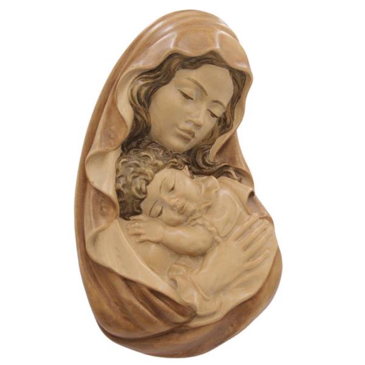 Our Lady & Child Hanging Portrait Bust | Multiple Sizes & Finishes