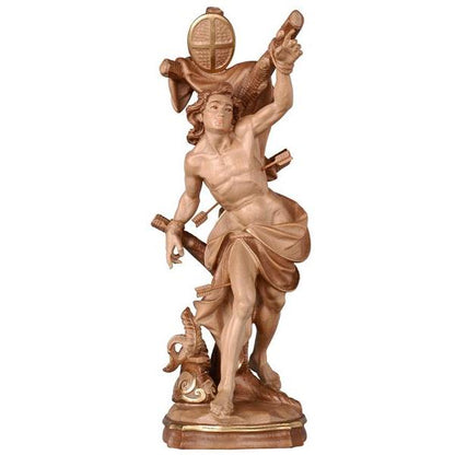 PEMA Hand-Carved St. Sebastian Wooden Statue - Multiple Sizes & Finishes