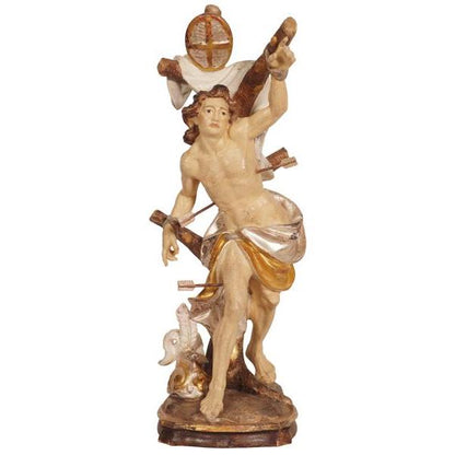 PEMA Hand-Carved St. Sebastian Wooden Statue - Multiple Sizes & Finishes