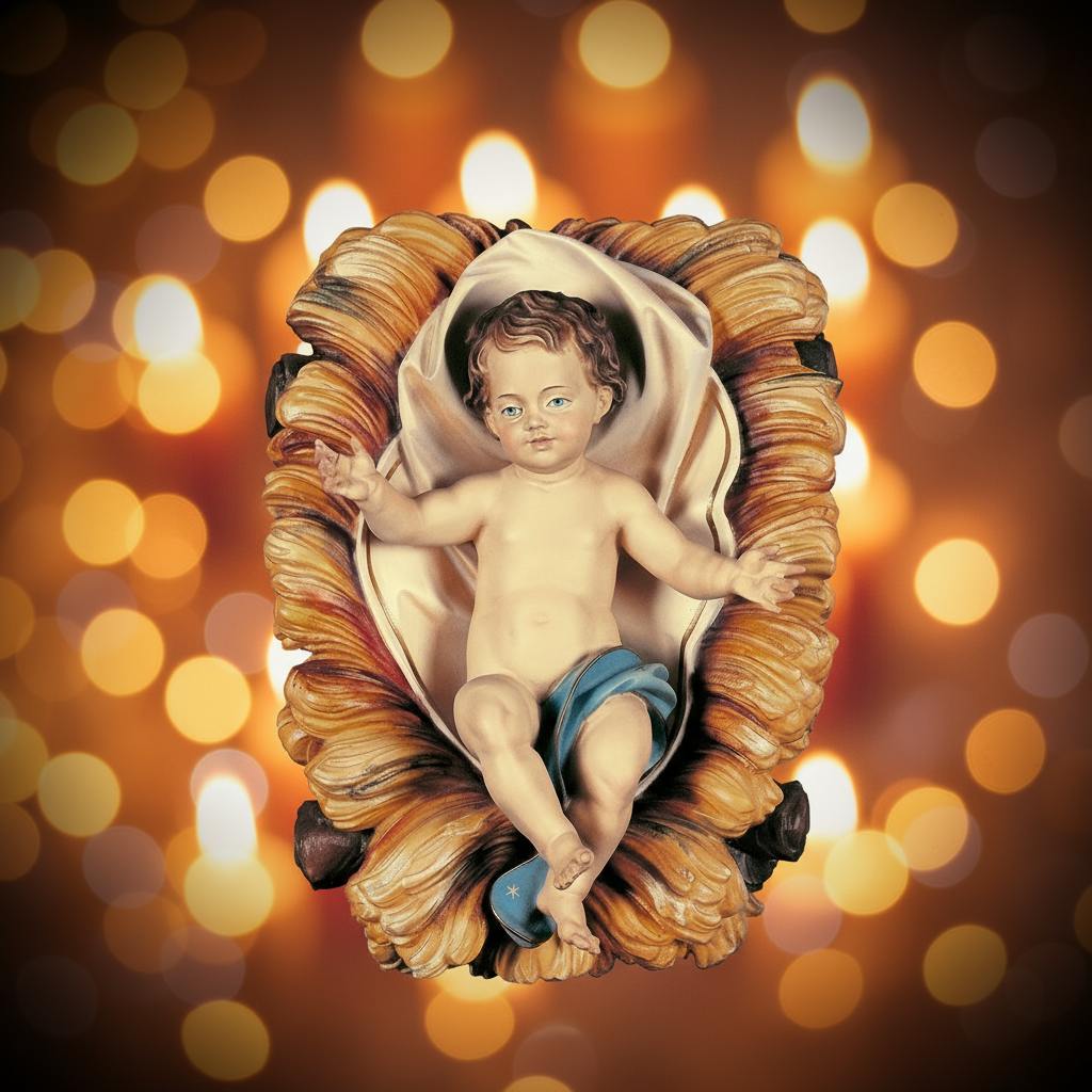 Infant Jesus & Manger with Alternative Background