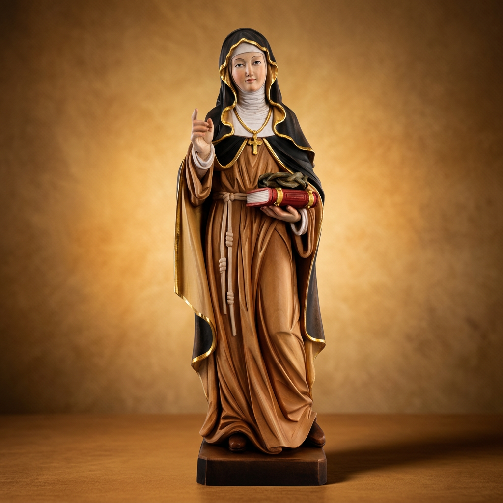 Saint Theresa statue styled to match Saint Frances Cabrini