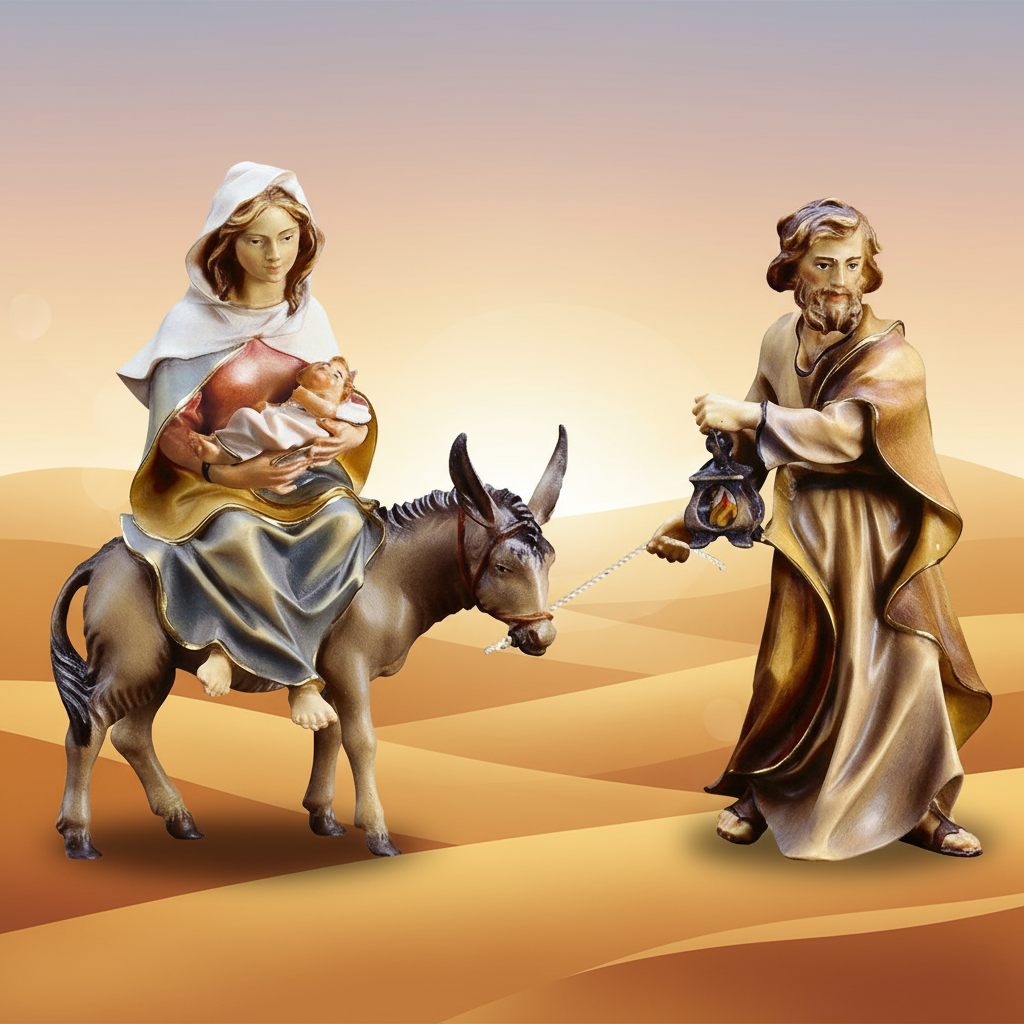 Stylized Desert Background - Flight into Egypt Figure