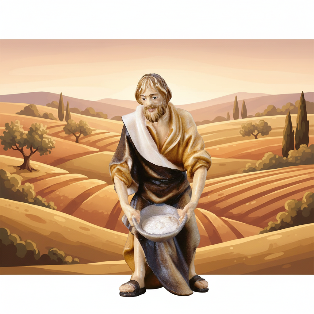 Valley Landscape - Villager with Salt