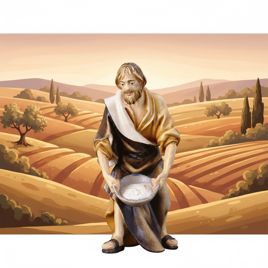 Valley Landscape - Villager with Salt